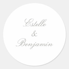 Adesivo Casamento Caligrafia Moderna e Elegante