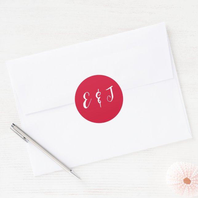 Adesivo Casamento Cereja Vermelho (Envelope)