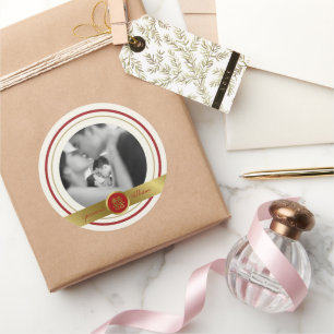 Adesivo Casamento Chinês de Felicidade Dupla Vermelha ouro