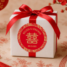 Casamento Chinês Personalizado Dupla Felicidade