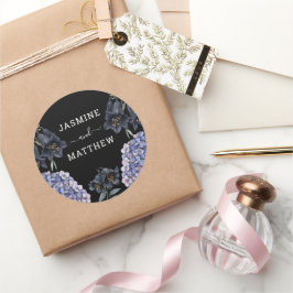 Adesivo Casamento Clássico Caprichoso Chic Floral Preto Ma