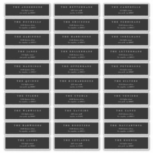 Adesivo Casamento clássico de crest preto monograma tradic