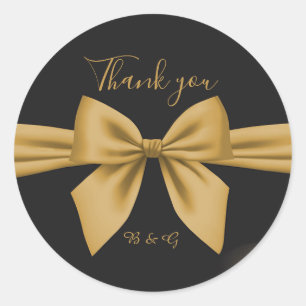 Adesivo casamento clássico do ouro preto de filigre elegan