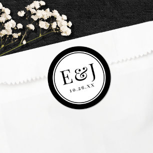 Adesivo Casamento Clássico Elegante Tipo Vintage Borda Pre