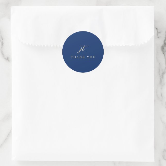 Adesivo Casamento Clássico em Azul Marinho e Creme (Bolsa)