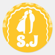 Casamento com arco amarelo amarelo-alaranjado mono