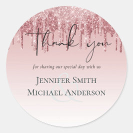 Adesivo CASAMENTO com Brilho Rosa Dourado Rosa Mais Barato