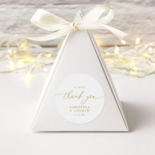 Adesivo Casamento com Caligrafia Dourada Moderna