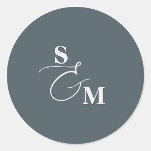 Adesivo Casamento com E comercial de Letra Minúscula Cláss