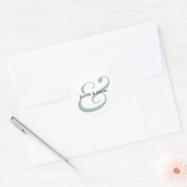 Adesivo Casamento com E comercial Esmeralda | Envelope Mon