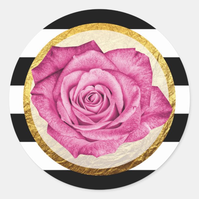 Adesivo Casamento com estilhaços de folhas de ouro rosa ro (Frente)