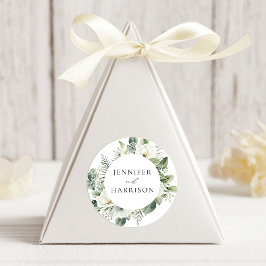 Adesivo Casamento com Flores Brancas Luxuriantes e Folhage