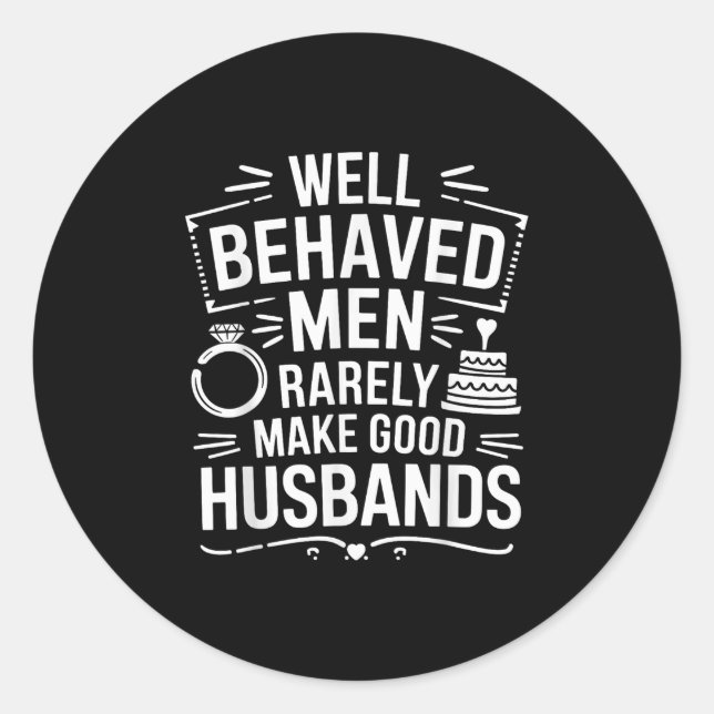 Adesivo Casamento Com Marido Funny Groom Men _1 (Frente)
