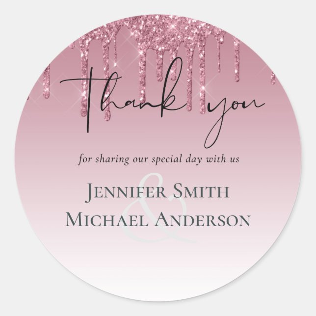 Adesivo Casamento com relâmpagos cor-de-rosa (Frente)