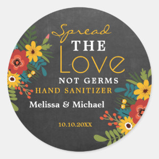 Adesivo Casamento com Sanitizer Por Mão De Amor