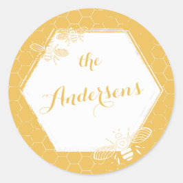 Adesivo Casamento com Sticker Yellow Bee Bee