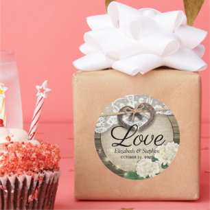 Adesivo Casamento com Terra de Madeira Hydrangea Wood Obri