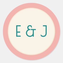 Adesivo Casamento Contemporâneo Moderno Teal Transformador