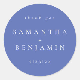 Adesivo Casamento Coordenado de Periwinkle Elegante