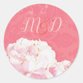 Adesivo Casamento Cor-de-Aquarela Pink