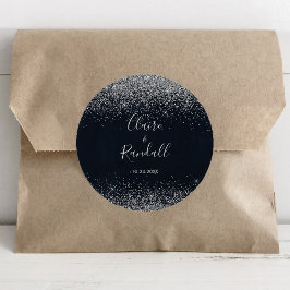 Adesivo Casamento da Calliografia de Silver Confetti