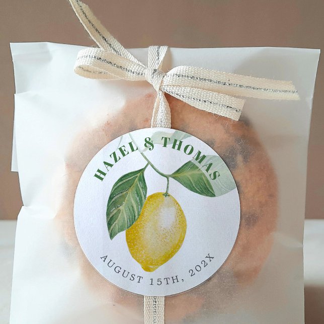 Adesivo Casamento da Estação Lemon | Salvar a data (Criador carregado)