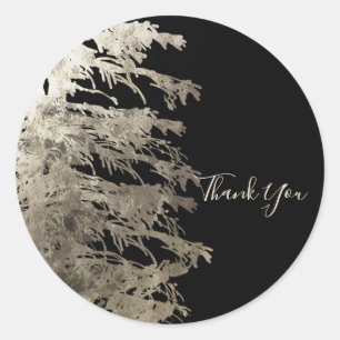 Adesivo Casamento da Floresta Rústica da Árvore Dourada e