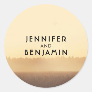 Adesivo Casamento da Noite da Rússia nos Campos Sunset