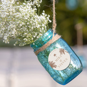 Adesivo casamento da palmeira da boêmia