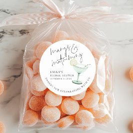 Adesivo Casamento das Margs Modernas Obrigado Bridal Showe