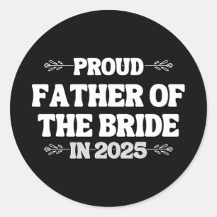 Adesivo Casamento De 2025 Orgulhoso Pai Da Noiva Fr