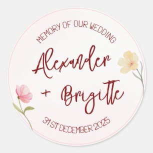 Adesivo Casamento de Alexander & Brigitte