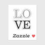 Adesivo Casamento de Amor com Script Negro de cinza<br><div class="desc">Você pode mudar facilmente as fontes e as cores. Você também pode adicionar seu logotipo e a imagem de fundo conforme desejar.</div>