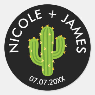 Adesivo Casamento de Amor por Cactus Fiesta Amarelo