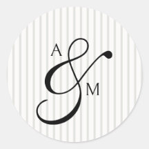 Casamento de Ampersand do Script do Stripe Monogra
