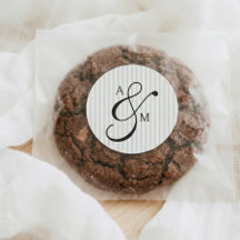 Casamento de Ampersand do Script do Stripe Monogra