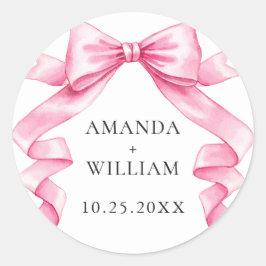 Adesivo Casamento de Arco de Mão Rosa-Rosa-Elegante