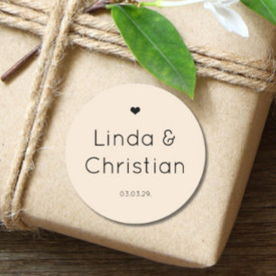 Adesivo Casamento de areia minimalista elegante