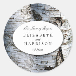 Adesivo Casamento de Árvore de Nascimento Russo do País