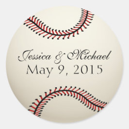 Adesivo Casamento de Baseball