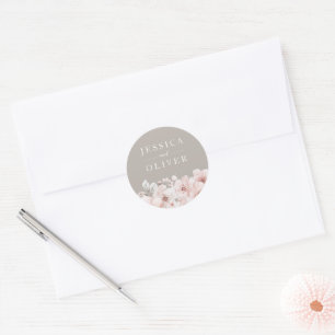 Adesivo Casamento de Beige & Blush Floral All Seasons