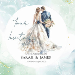 Adesivo Casamento de Blush Elegante