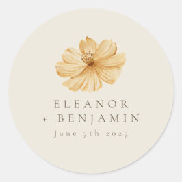 Adesivo Casamento de Boho Amarelo Amarelo Amarelo Mínimo