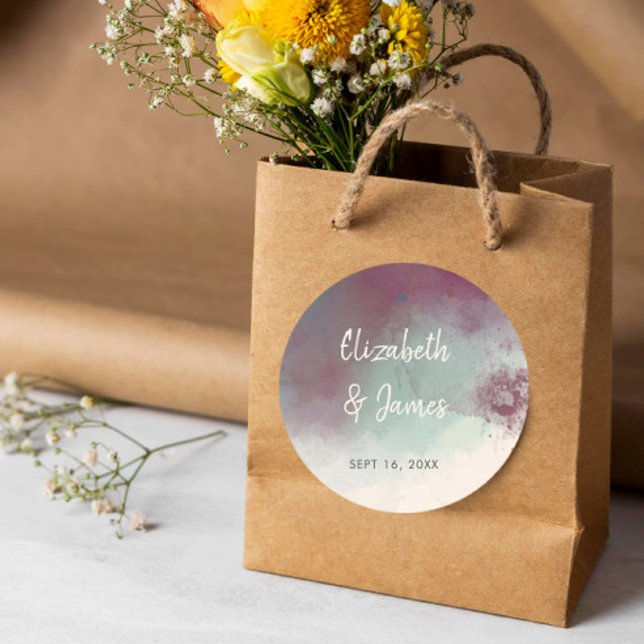 Adesivo Casamento de Boho com Tons de Jewel Moderna em Wat (Criador carregado)