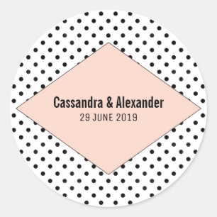 Adesivo Casamento de Bolinhas Coral Modern