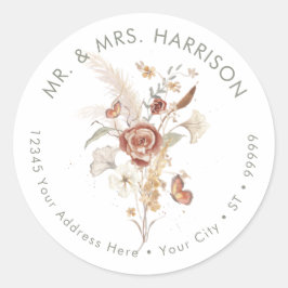 Adesivo Casamento de Borboleta de Folha Floral Folha de Fo