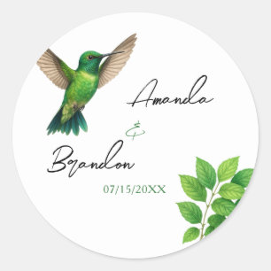 Adesivo Casamento de Borda Botânica de Leafy-Leafy Green H
