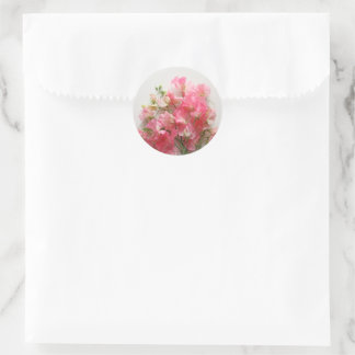 Adesivo Casamento de buquê de ervilha rosa-doce