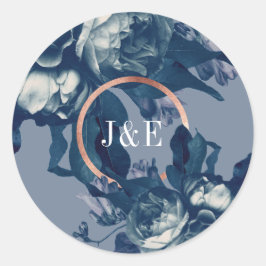 Adesivo Casamento de Buquê Dourado de Rosa Marinho