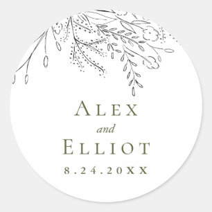 Adesivo Casamento de Buquê transbordante